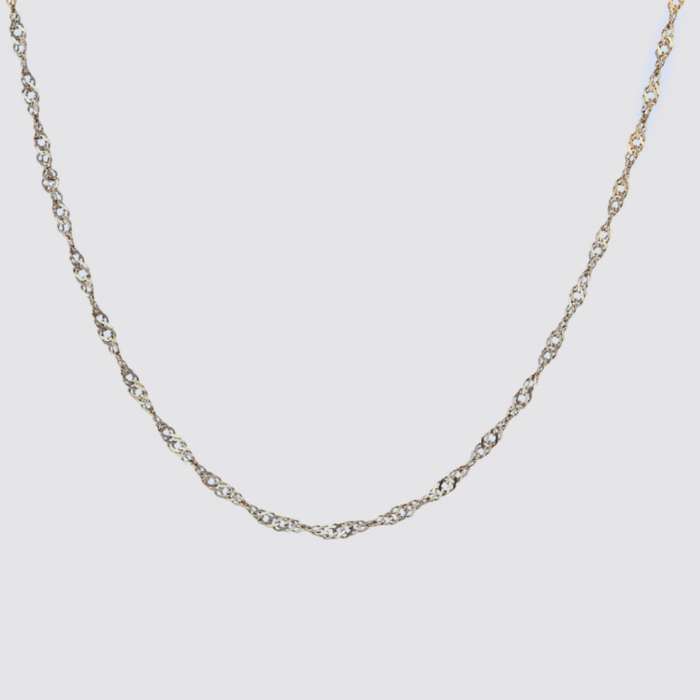 Cadena Singapur plata de ley