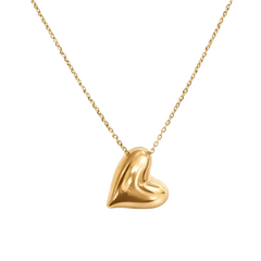 Colgante Corazón plata de ley 925 y baño de oro 18K