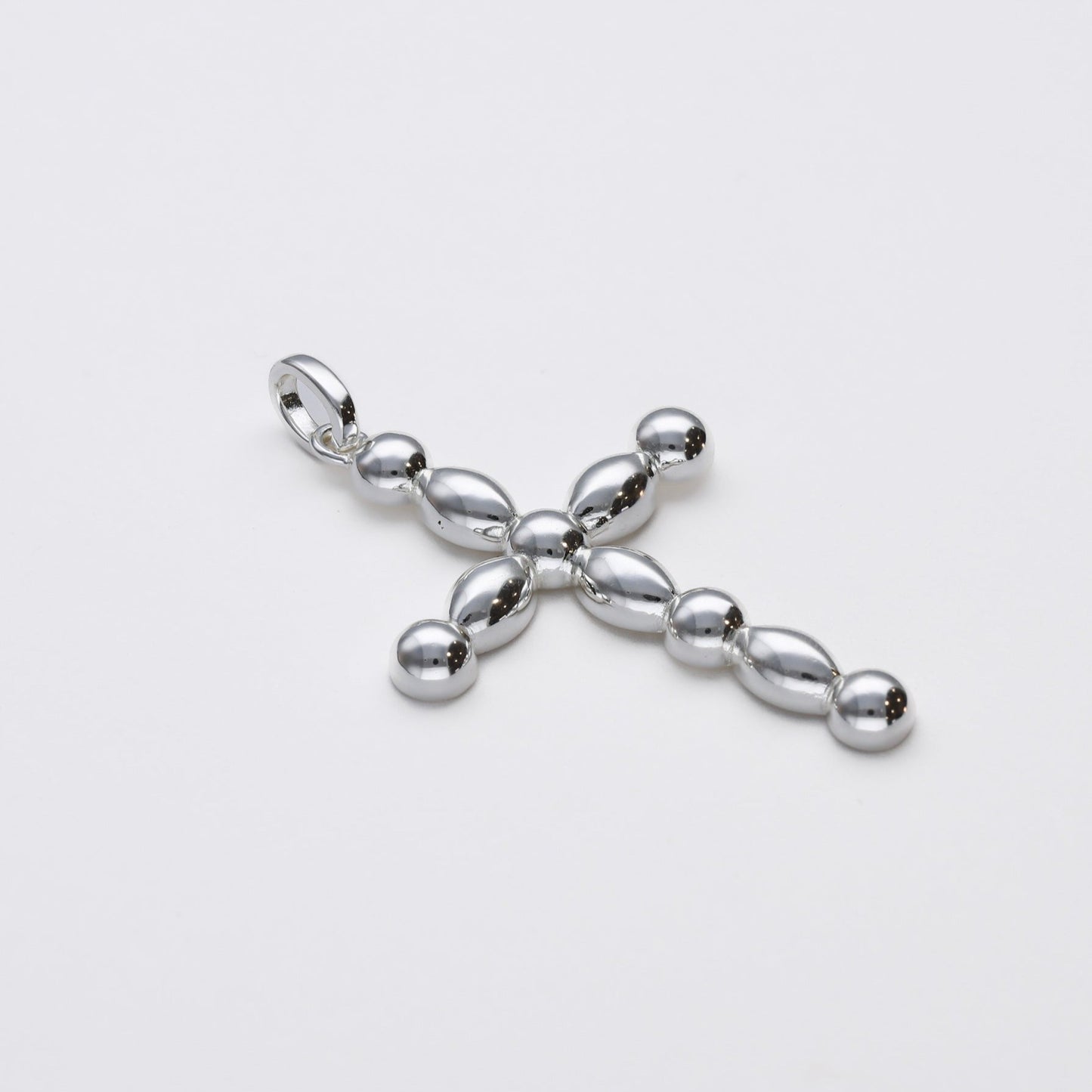 Colgante Cruz Protection de plata de ley de 4 cm, diseño artesanal único y detallado - Bendita Eva
