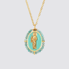 Colgante San Judas Amazonita