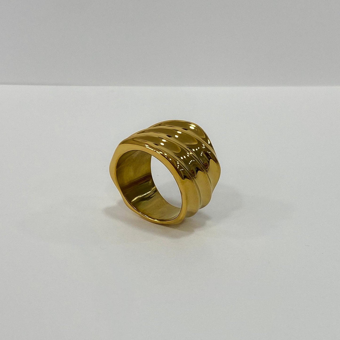 anillo oro baño de oro waterproos Sauvage- 
