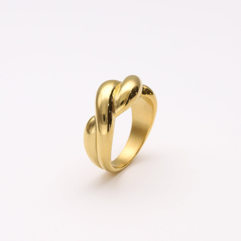 Anillo waterproof bañado en oro de 18 kt - Bendita Eva