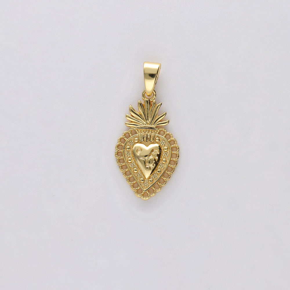 Sagrado corazon 2 cm oro - Bendita Eva