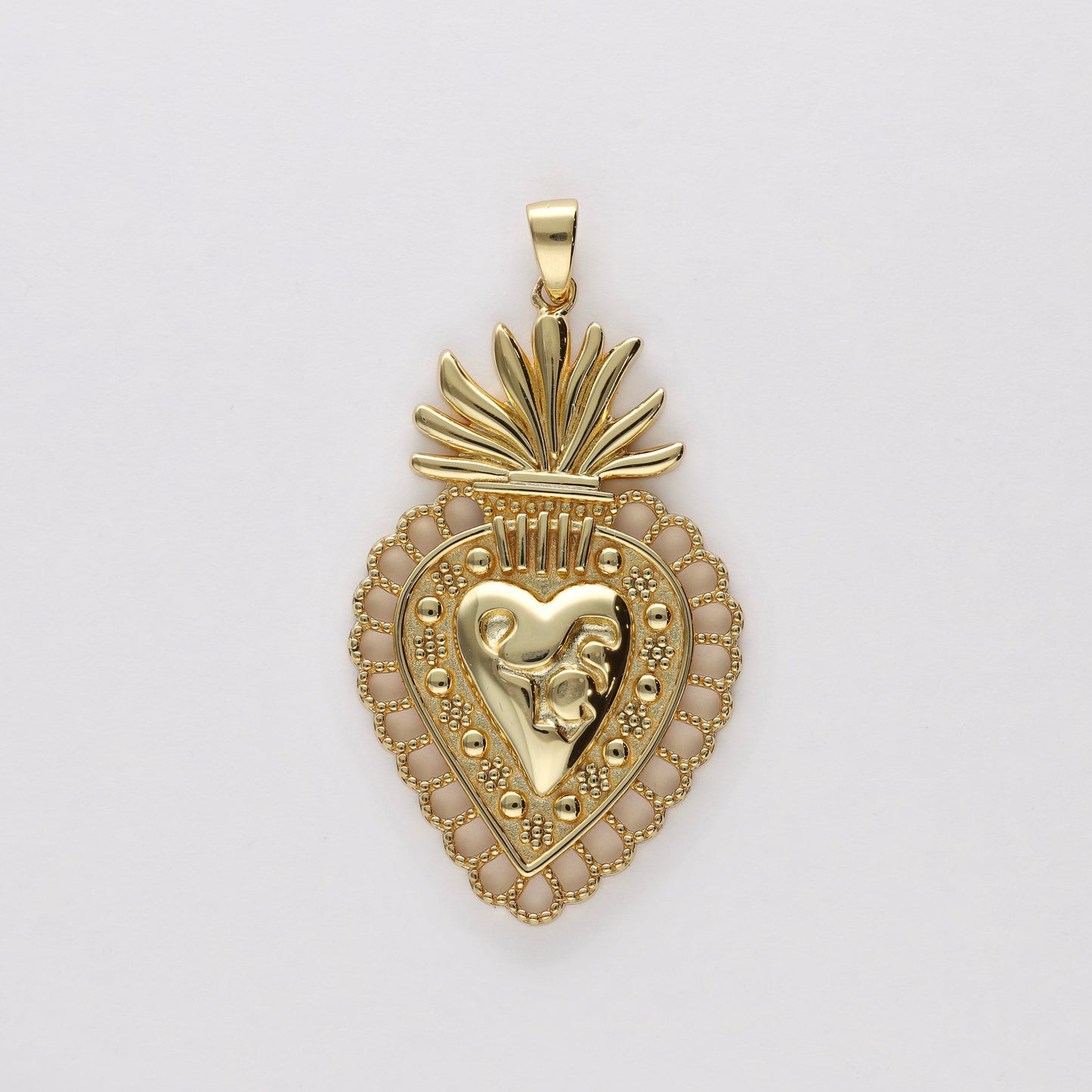 Sagrado corazon 4 cm oro - Bendita Eva