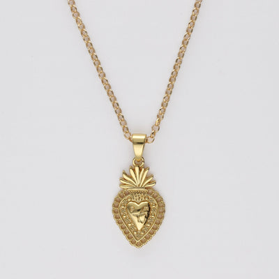 Sagrado corazon 2 cm oro - Bendita Eva