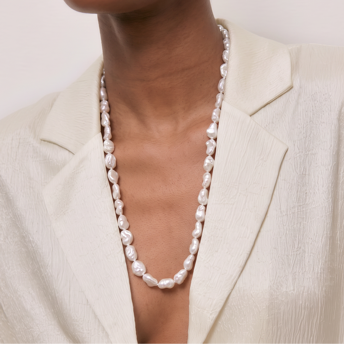 perlas barrocas de 12 a 15 mm de calidad triple A 60 cm - Bendita Eva