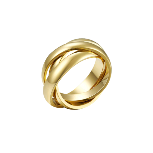 Cargar imagen en el visor de la galería, Trinity es un anillo con un diseño triple entrelazado que simboliza los 3 sentimientos fundamentales : el amor , la fidelidad y la amistad. Un anillo con un grosor de 3,5 mm sofisticado y atrevido.
