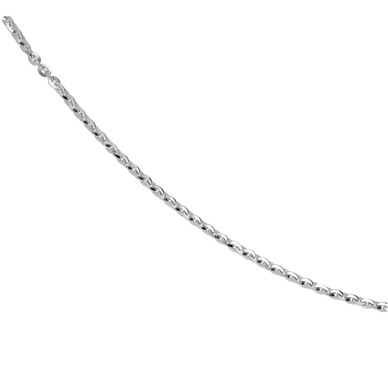 Load image into Gallery viewer, La cadena de eslabón pequeño Edén ha sido diseñada en Plata de Ley 925 y está también disponible con un acabado en oro de alta calidad. Disponible en 3 tamaños: 40, 50 y 70 centímetros. 
