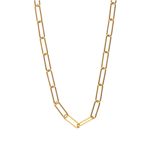 Small link gold chain