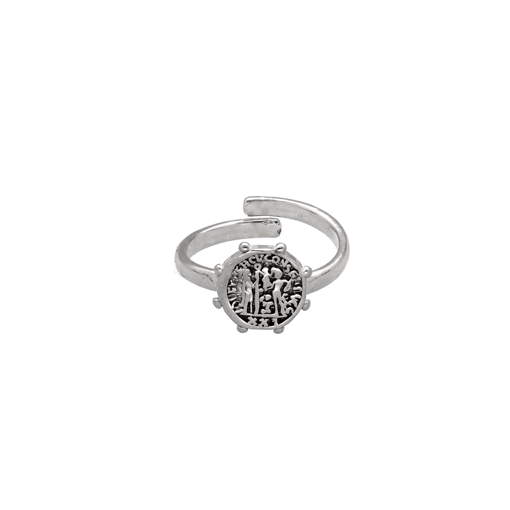 
                      
                        El Anillo de plata Family es una moneda antigua vikinga que simboliza la familia y la unión de las personas. Un amuleto para sentirte cerca de tus seres queridos. Es una joya fabricada en Plata de Ley 925.
                      
                    