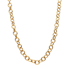 Round link gold chain