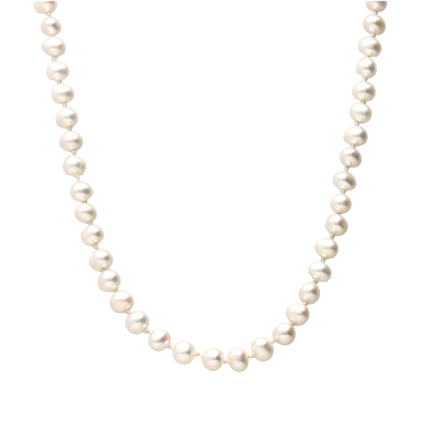 Collar de perlas naturales 9 mm cierre plata – Bendita Eva