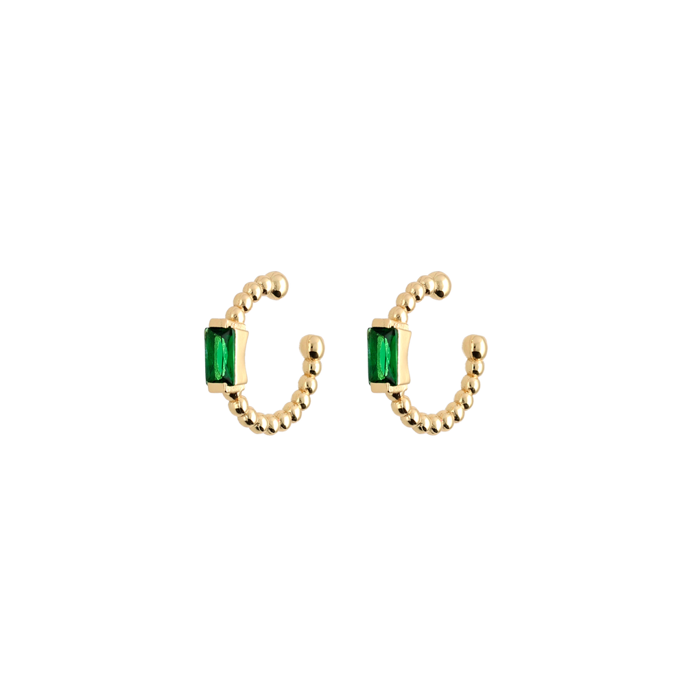 
                      
                        Ear cuff oro con circonita verde Zircon
                      
                    