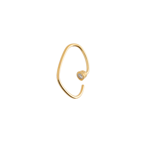 Saioa gold earring