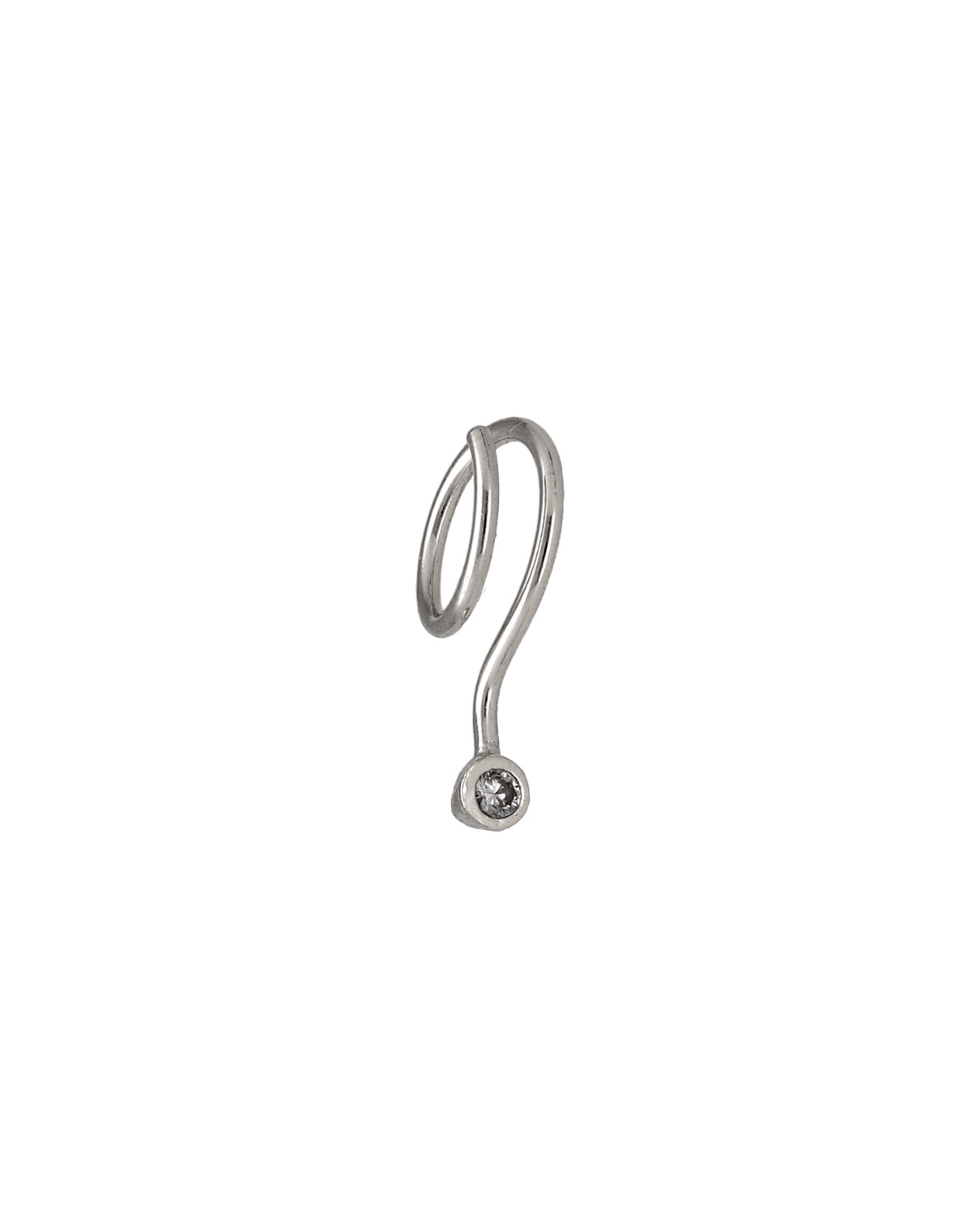 Pendientes de plata espiral Eva